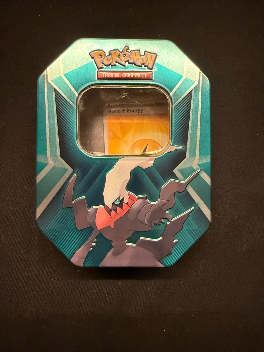 Pokemon Darkrai tin with energy bundle pack inside